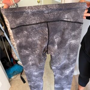 lululemon athletica Black and White Patterned Leggings